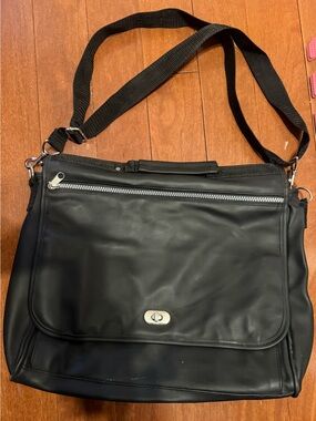 Black Crossbody Messenger Bag